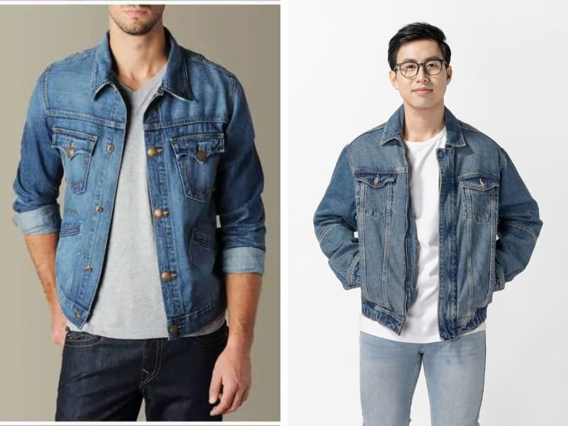 alt="Áo khoác denim dành cho nam 50 tuổi"