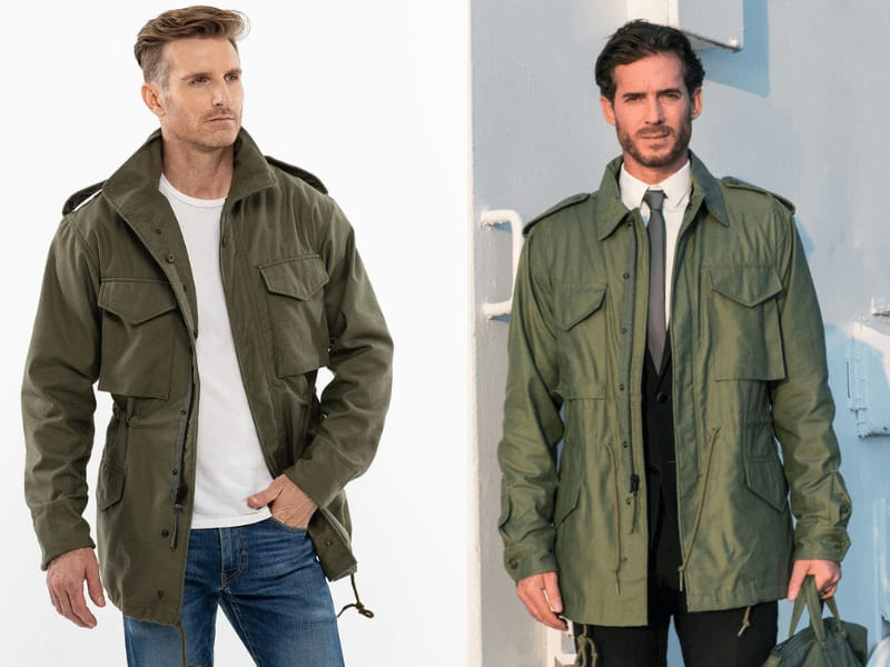 alt="Áo khoác nam cho người 50 tuổi - Áo Field Jacket"