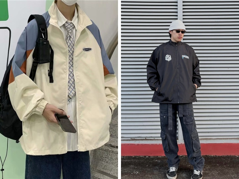 Áo khoác dù oversize