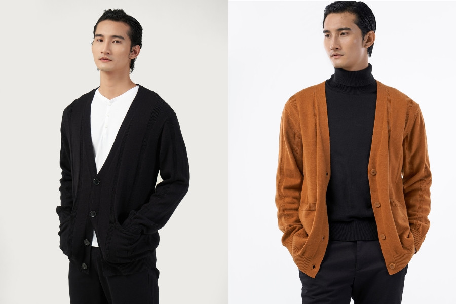 Áo khoác nam Cardigan lịch thiệp