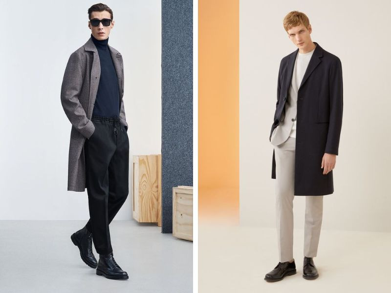 Áo măng tô nam dáng dài quá gối Mackintosh