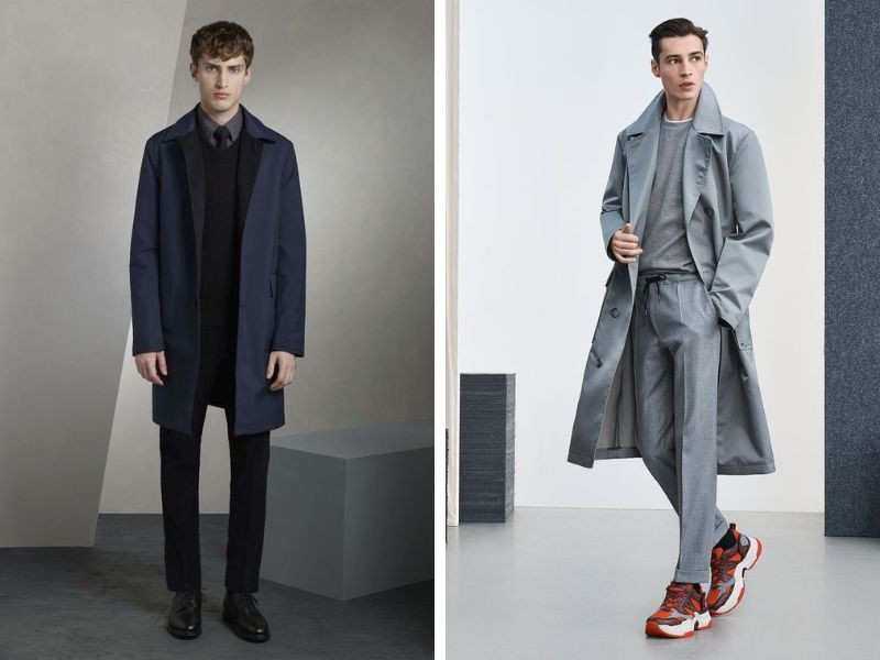 Áo măng tô nam dáng dài quá gối Private White V.C