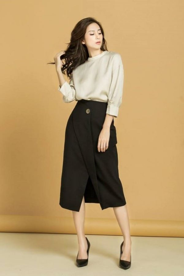 Áo sơ mi tay lỡ nữ Hàn Quốc