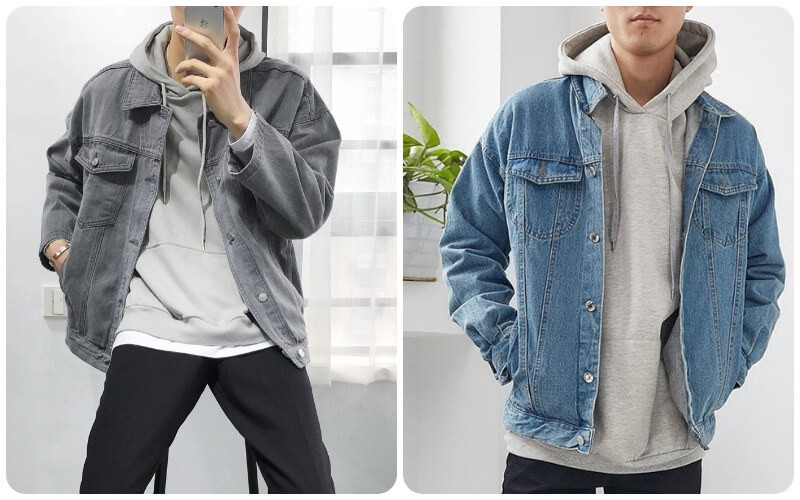 Denim là chất liệu được ứng dụng rộng rãi trong trang phục nam.