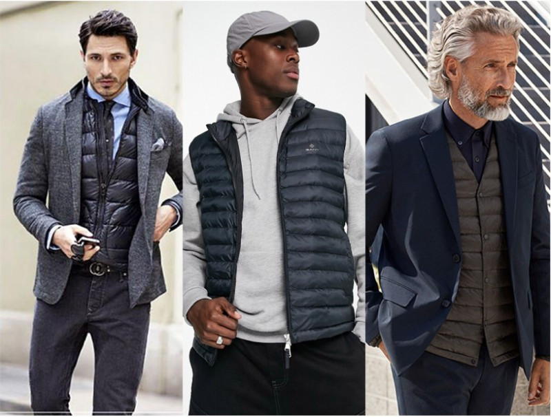 Kết hợp áo khoác nam cùng áo gile là cách phối đồ nam bụi bặm đầy sáng tạo