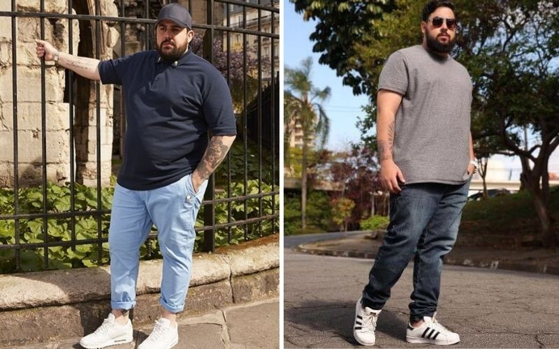 Kết hợp quần jean lưng cao với áo thun tối màu