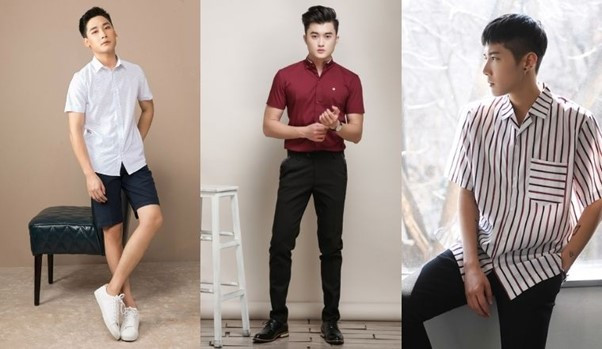Lựa chọn áo sơ mi cộc tay nam