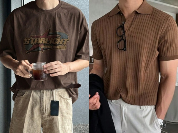 Phối đồ nam màu nâu