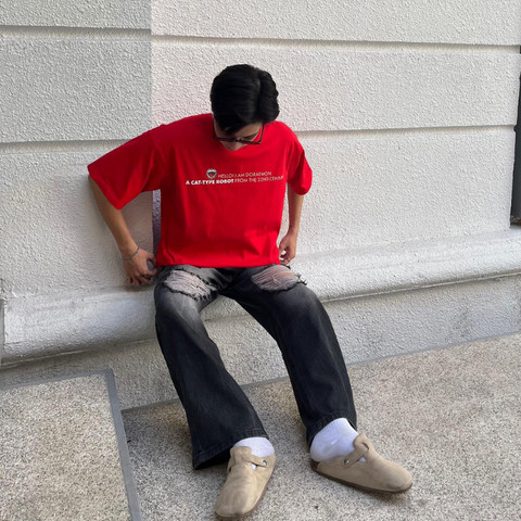 Quần Jeans mix với áo thun