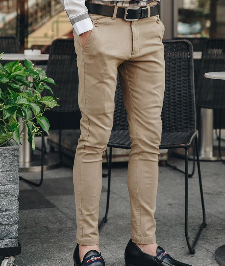 Quần kaki nam ống côn phổ biến mà bạn nên thử