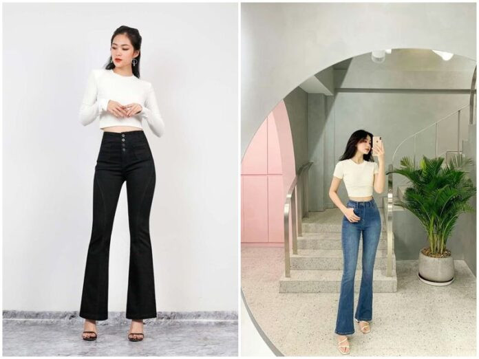 Quần ống loe tôn dáng, giúp chị em thêm xinh thêm sang trong dịp Tết này