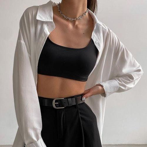 Sơ mi khoác ngoài sport bra