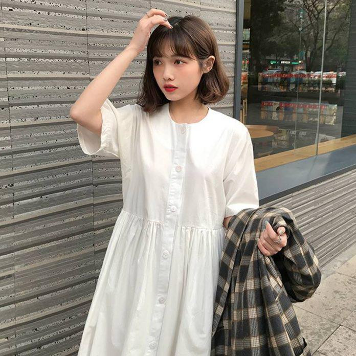 Váy babydoll trắng