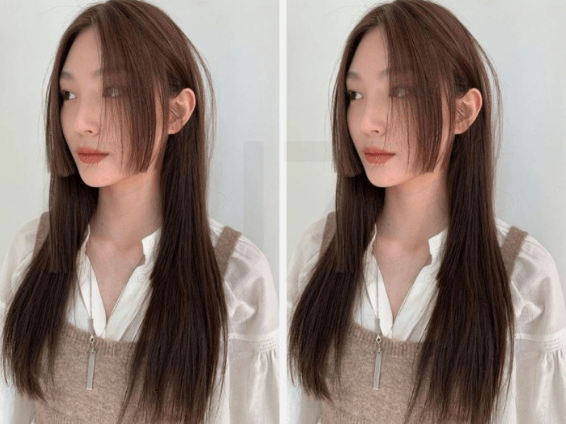Kiểu tóc hime cho khuôn mặt vuông
