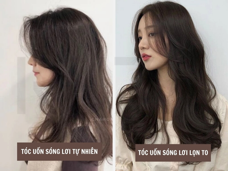 Kiểu tóc uốn sóng lơi tự nhiên - lọn xoăn nhẹ