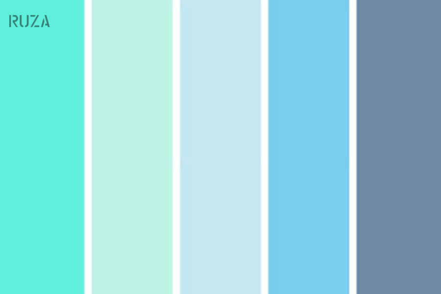 Nguyên tắc phối màu xanh pastel