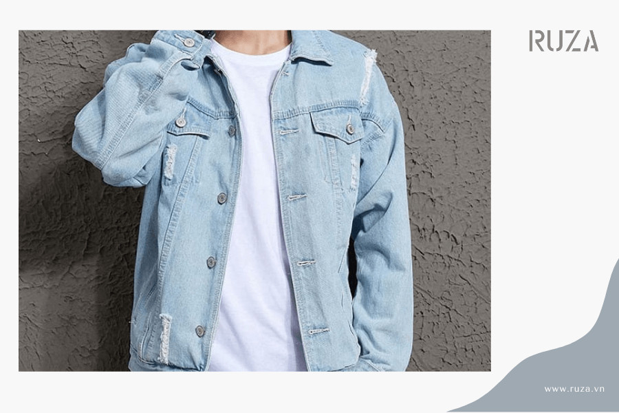 Phối áo hoodie không mũ nam: Quần baggy