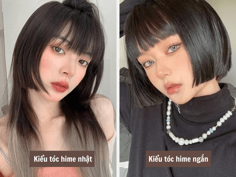 Tóc hime Nhạt - tóc hime ngắn