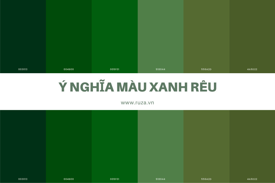 Ý nghĩa của màu xanh rêu