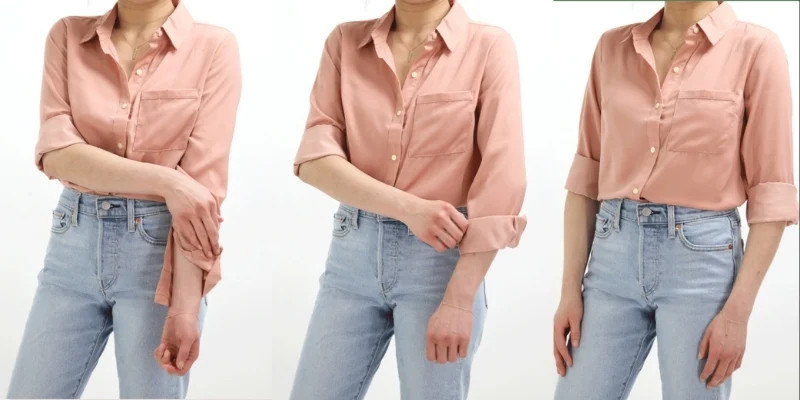 Mách nàng cách xắn tay áo sơ mi nữ thanh lịch và sành điệu